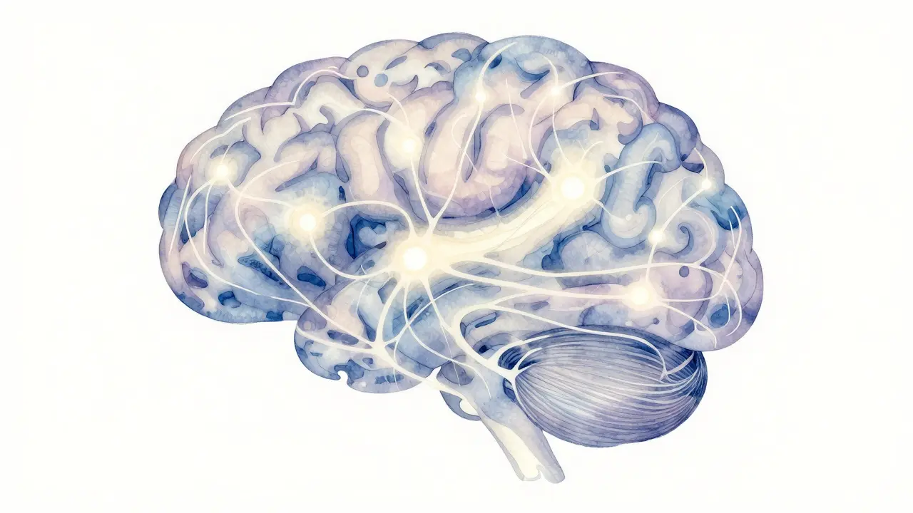 Abstraktní znázornění propojení mysli a těla při uzdravování